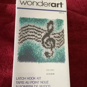 WONDERART Latch Hook Treble Clef NIB